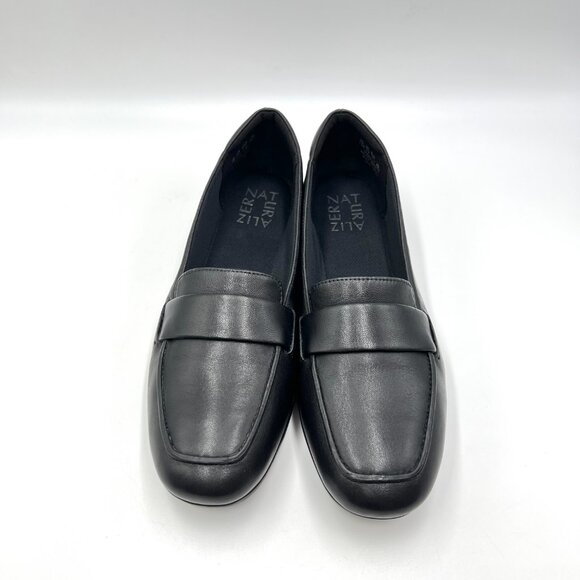 Naturalizer Womens Size 7.5 Genn Flow Black Leather Loafers Flats Shoes - Picture 2 of 12